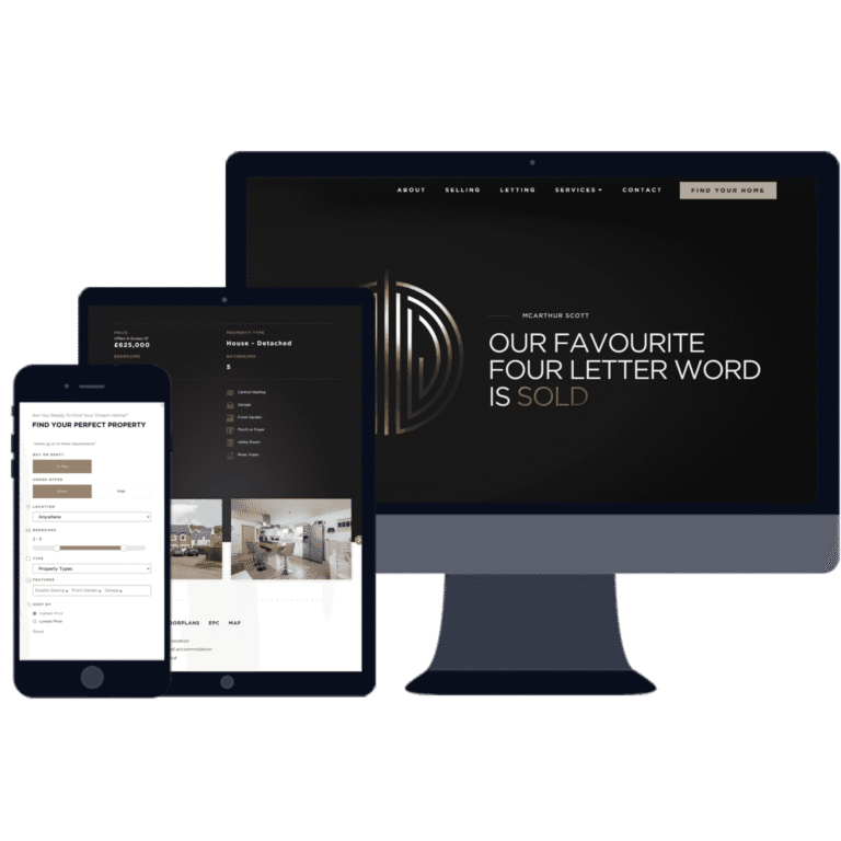Modern web design project in Glasgow created by Design Hero
