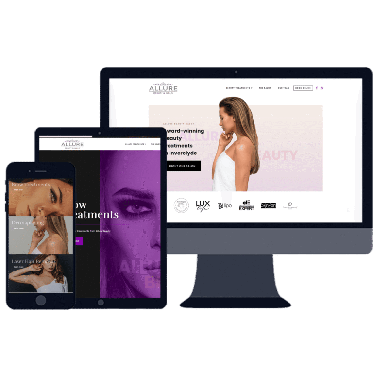 Professional responsive website design for Glasgow business